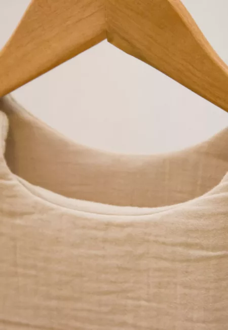Gigoteuse gaze de coton beige