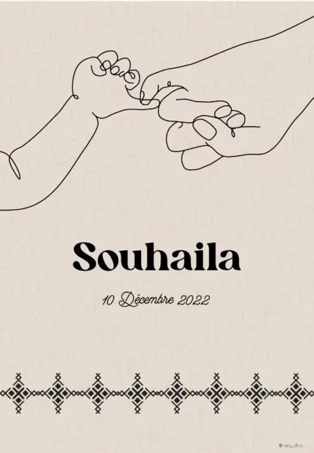 Affiche bébé prénom