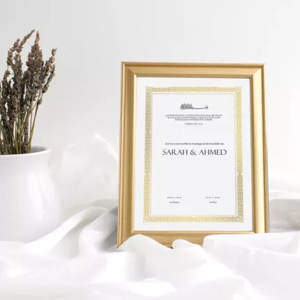 certificat mariage religieux