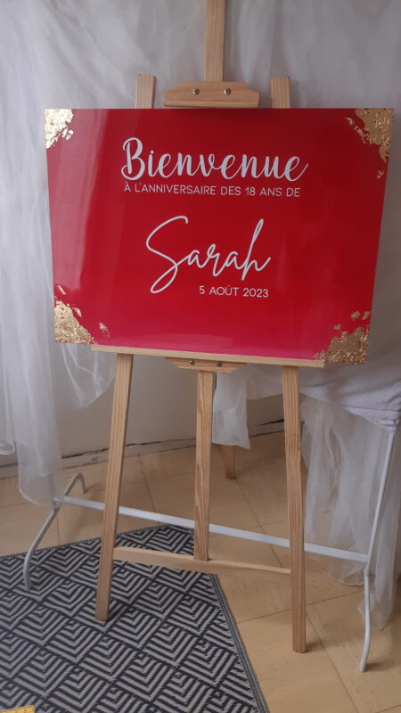 Panneau anniversaire plexi personnalisé – Image 3