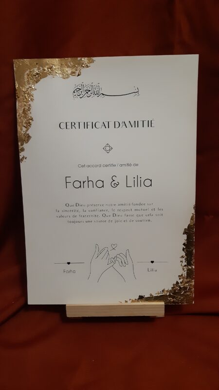 Certificat amitié islam – Image 3