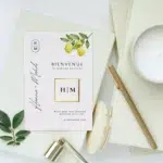 Carte de remerciement mariage chocolat dolce vita