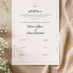 Certificat de mariage religieux musulman 1