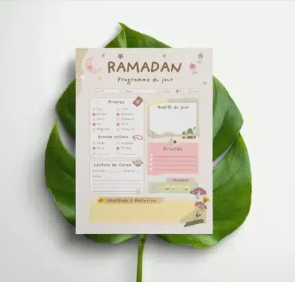 Planner Ramadan à imprimer